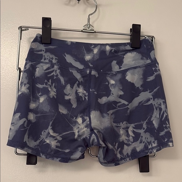 Blue and White Athletic Shorts /Bike Shorts - Picture 2 of 4